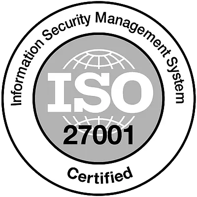 ISO/IEC 27001 information security certified